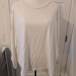 Able Off-White Long Sleeve Crew Tee